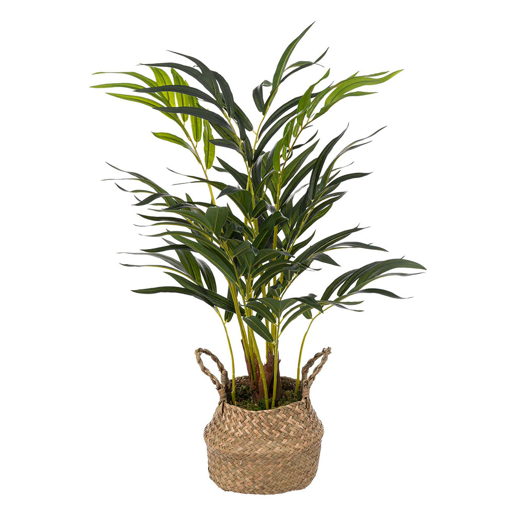 Plante artificielle dans un panier naturel H 80cm