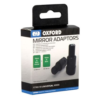 Support Rétroviseur Oxford OX579 pour rétroviseur (10mm - 8mm) Universel - Noir
