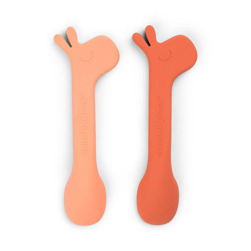 Lot de 2 Cuillères Silicone LALEE Papaye - DONE BY DEER