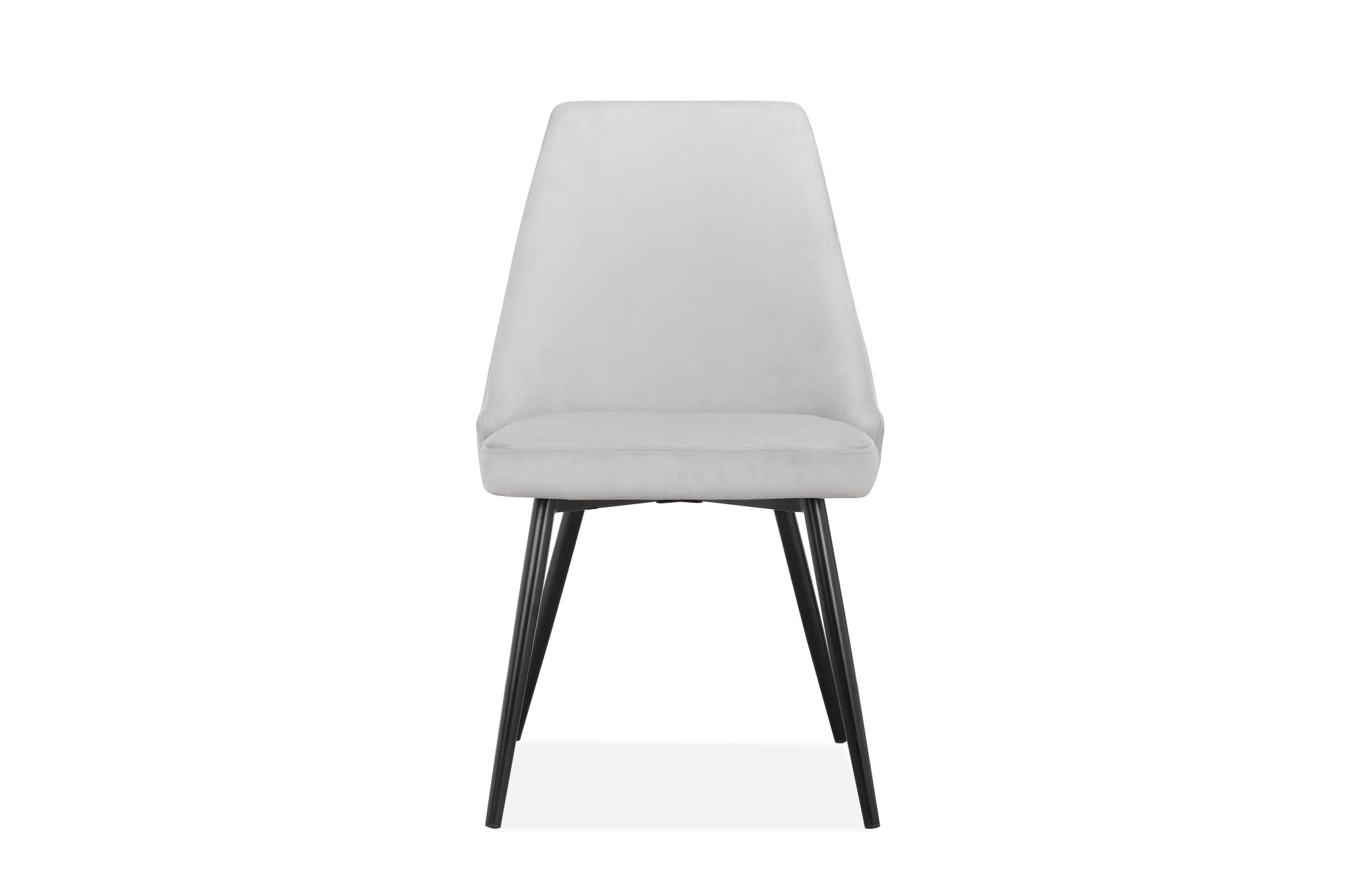 INOSIGN Essgruppe »Danny-Malio« Set, Set 100 cm, 5 Stk. tlg. Glastisch 100x100 cm mit 4 Stühlen (Veloursstoff), Gestell aus Metall