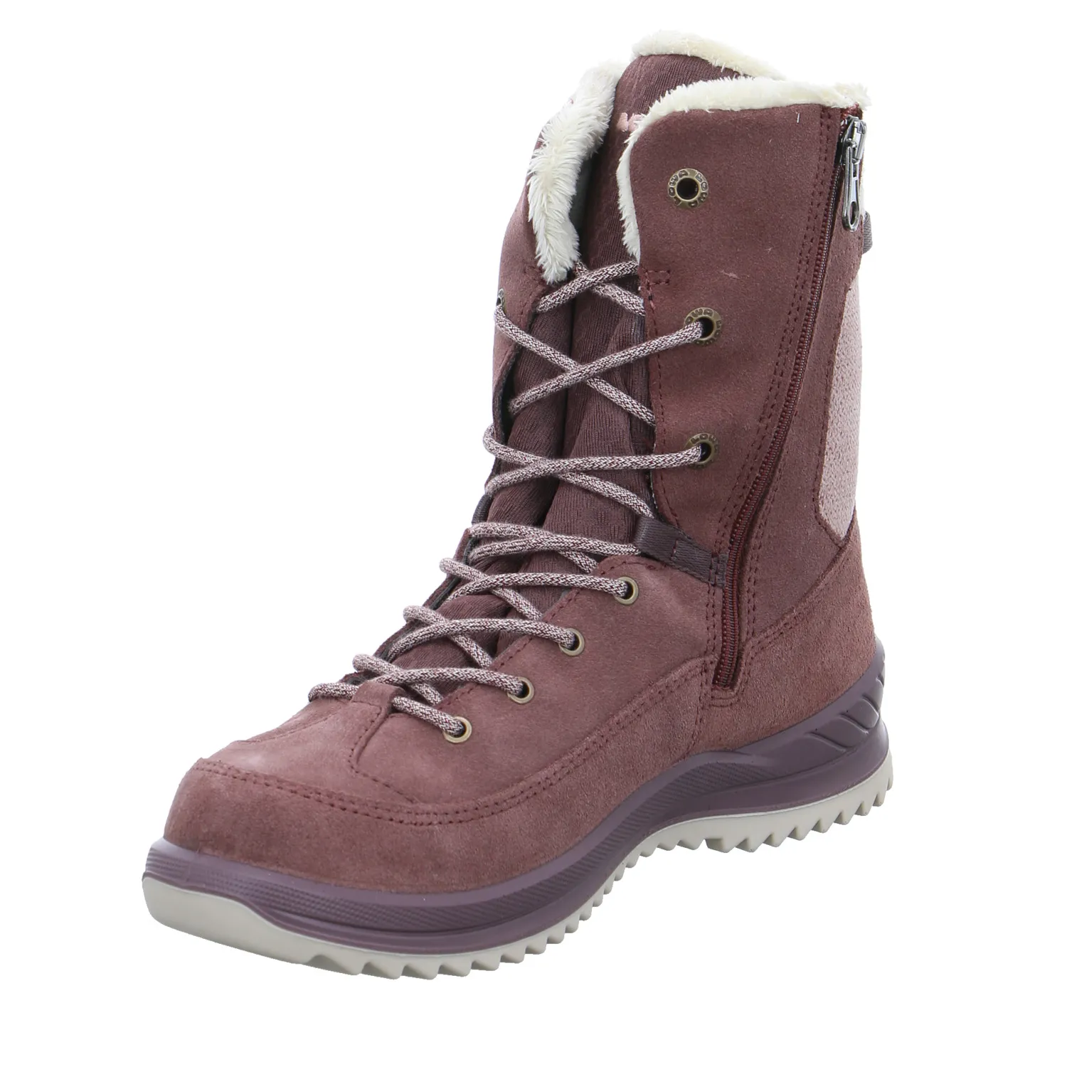 LOWA Mädchen-Snowboot Membrane Rosa Textil  Winter-Sneaker, high