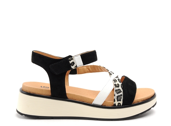 Fugitive nu pieds talons femme kiry noir