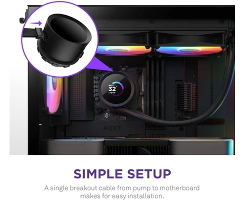 NZXT Kraken 240 Black RGB fans
