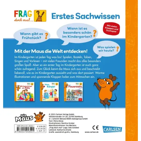 Carlsen Verlag Frag doch mal ... die Maus: Der Kindergarten von Petra Klose, Denitza Gruber