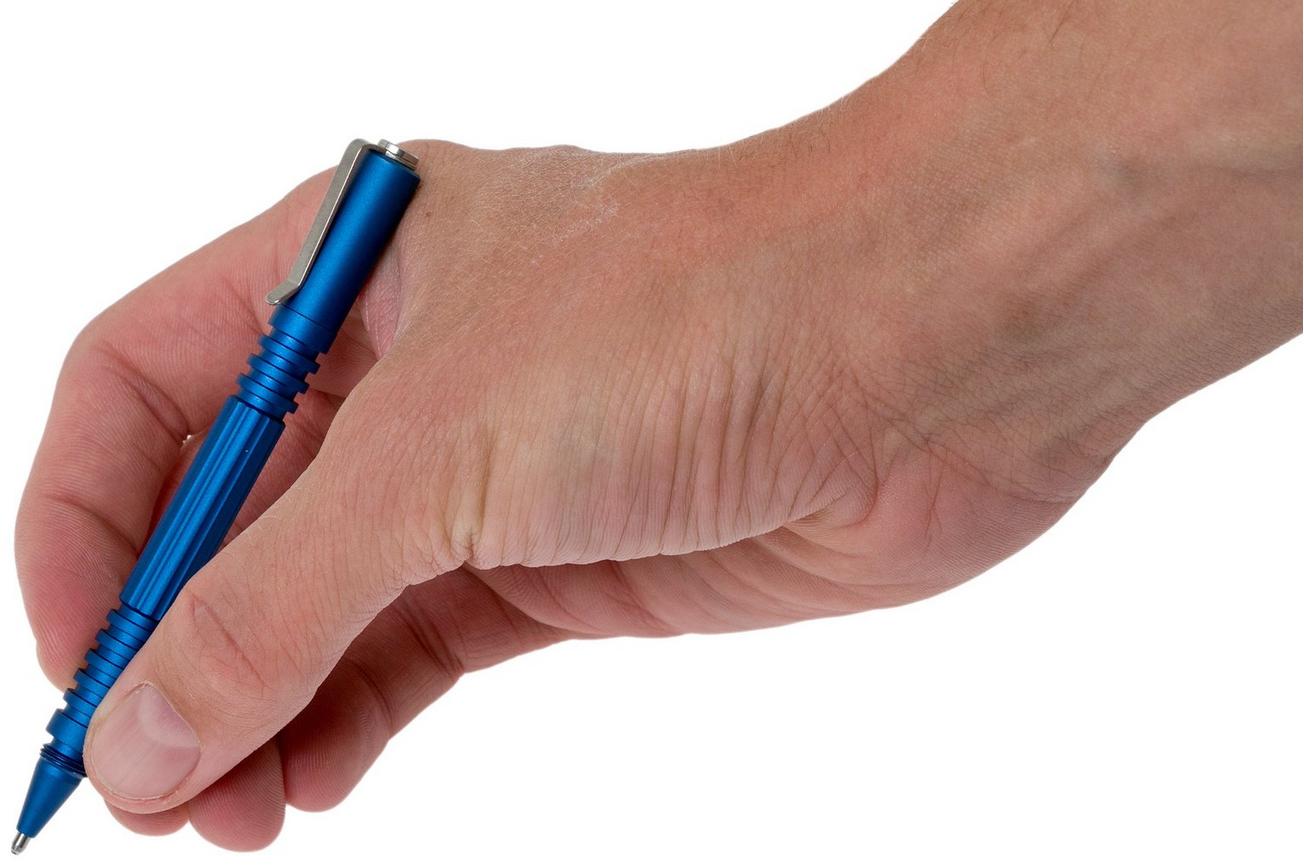 Rick Hinderer Investigator Pen Aluminium Matte Blue, tactische pen