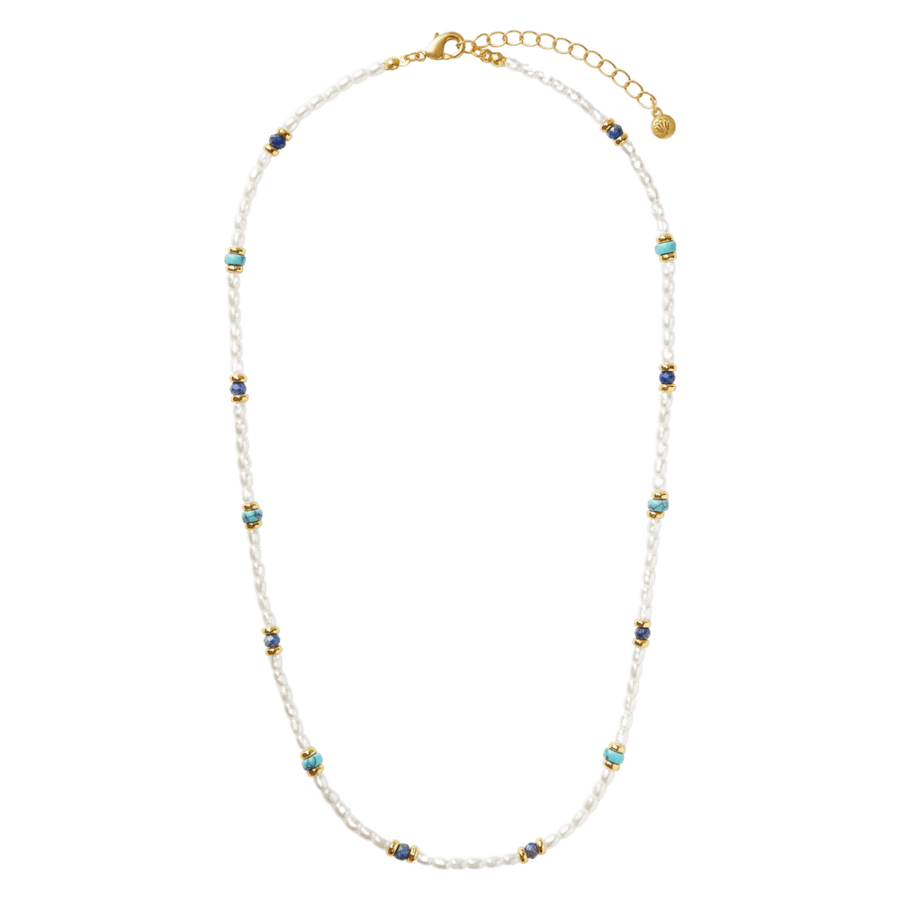 Orelia Jewellery Pearl & Stone Beaded Necklace