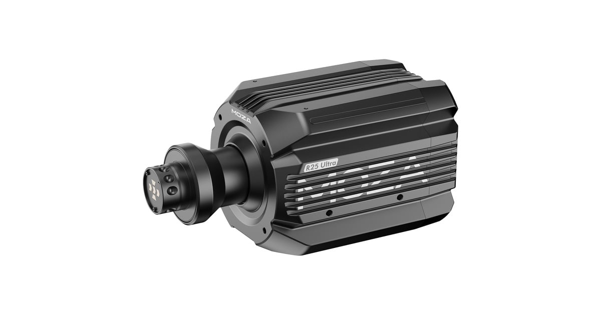 MOZAR25 Ultra True Torque Direct Drive Wheel Base  (Zwart)