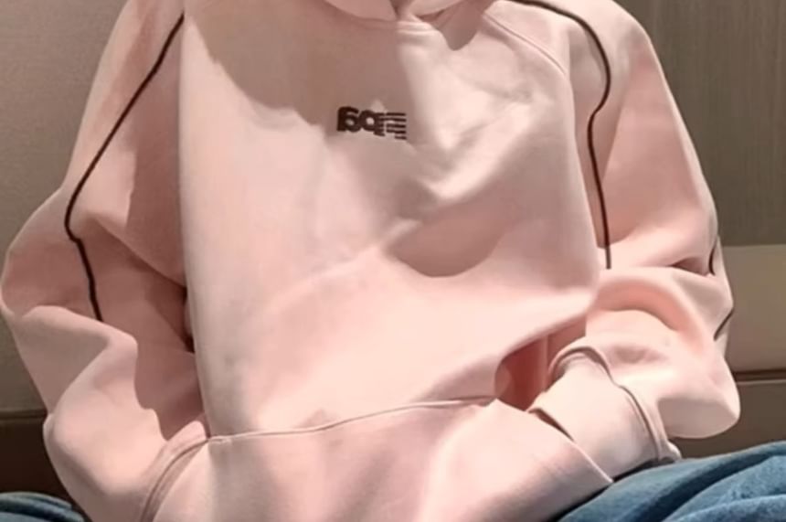 Rosesand - Sweatshirt met capuchon en lange mouwen en tekstprint, losvallend