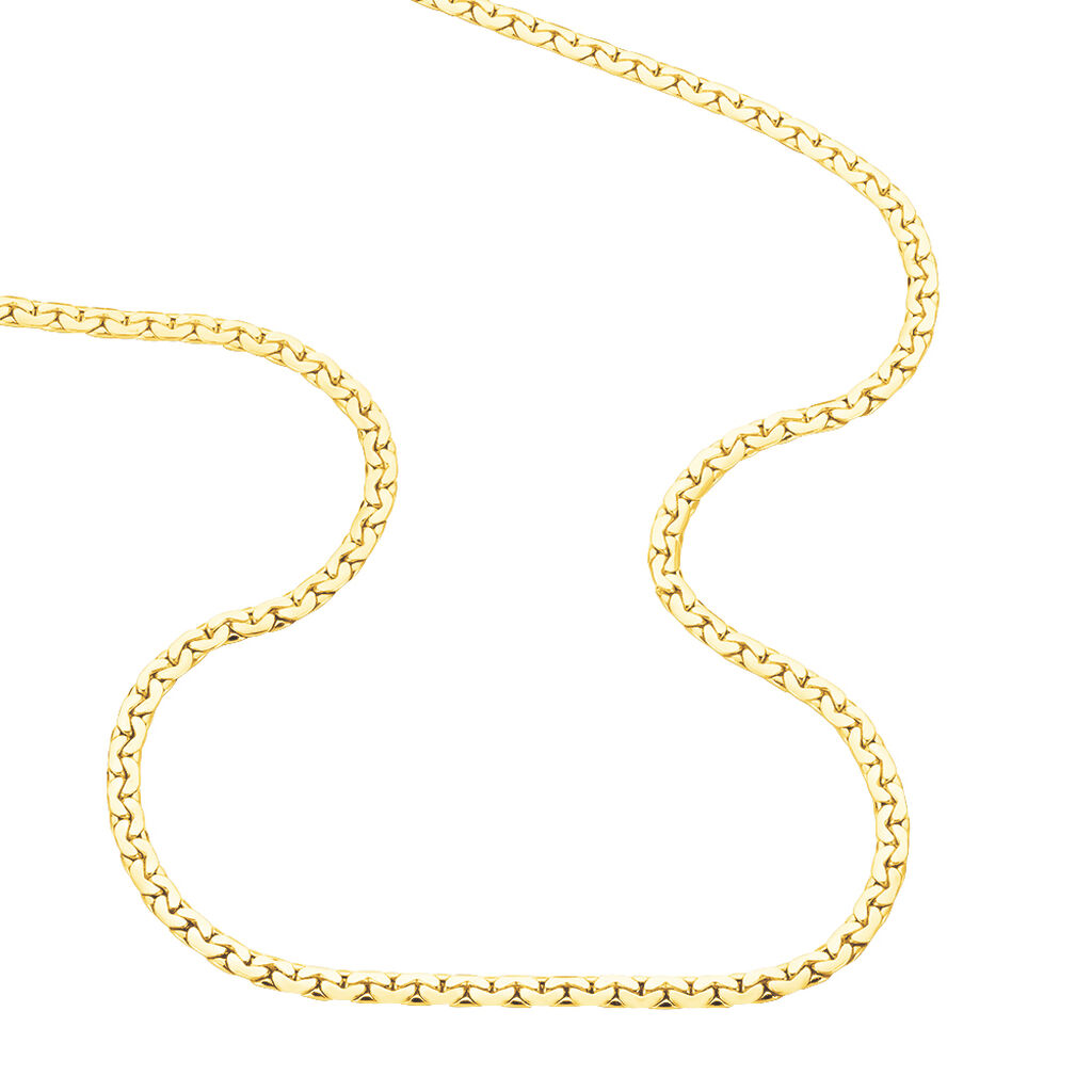 Collier Ivy Maille Haricot Or Jaune