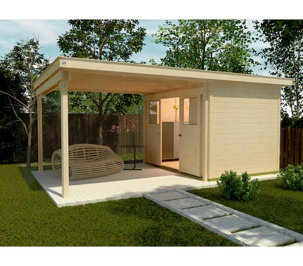 Weka Schiebetürhaus 225 + 295 cm XL-Anbau