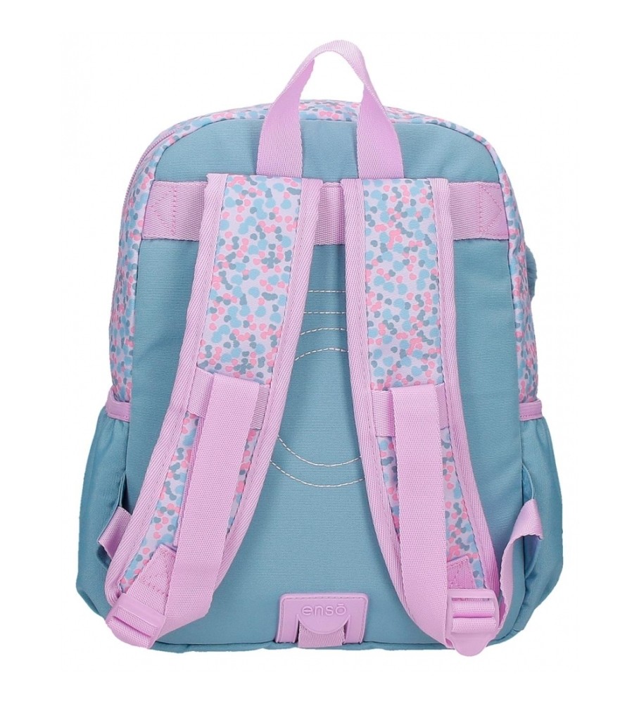 Mochila Joumma Bags Enso Cute Girl adaptável lilás - 25x32x12cm -