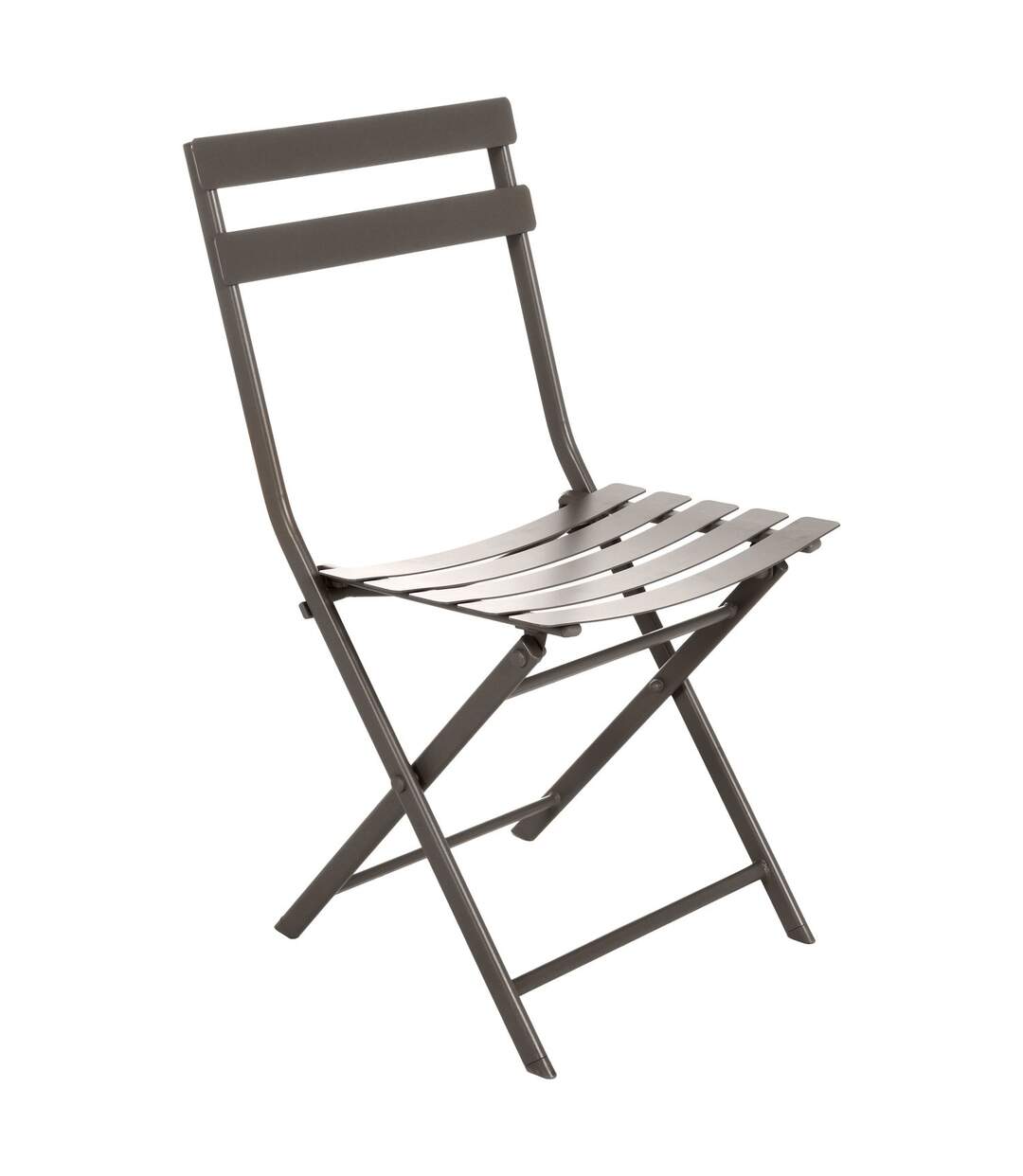 Chaise pliante en métal Greensboro - Gris tonka