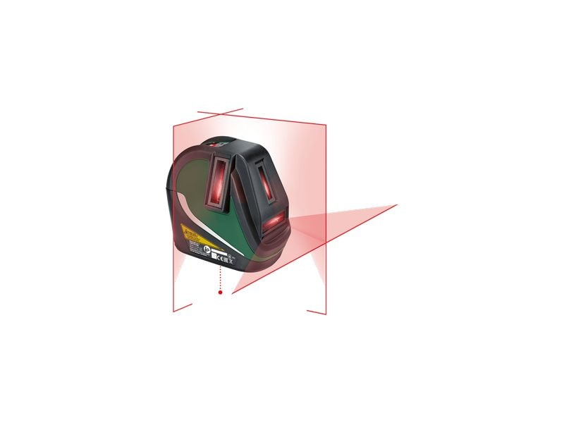 Bosch Kreuzlinien-Laser Universal Level 3 Maxi-Set Handlicher, anpassungsfähiger Laser-Entfernungsmesser mit drei nützlichen Aufsätzen