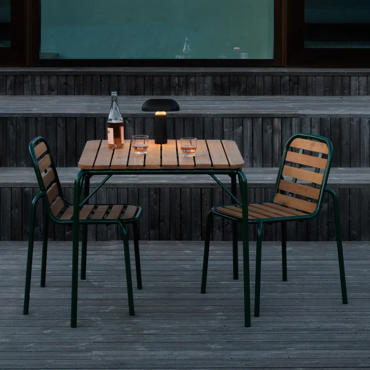 Normann Copenhagen - Vig Outdoor Stuhl, dunkelgrün