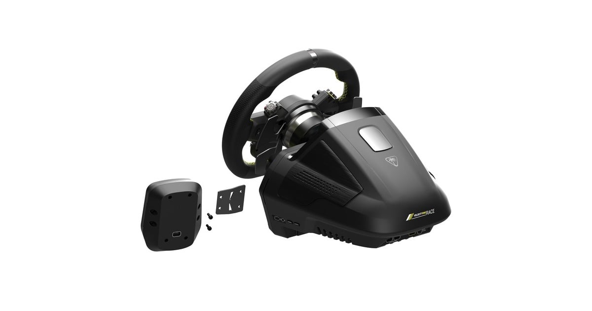 Turtle BeachVelocityOne Race stuur  (Zwart, Xbox X|S, Xbox One, Windows 10 en 11)