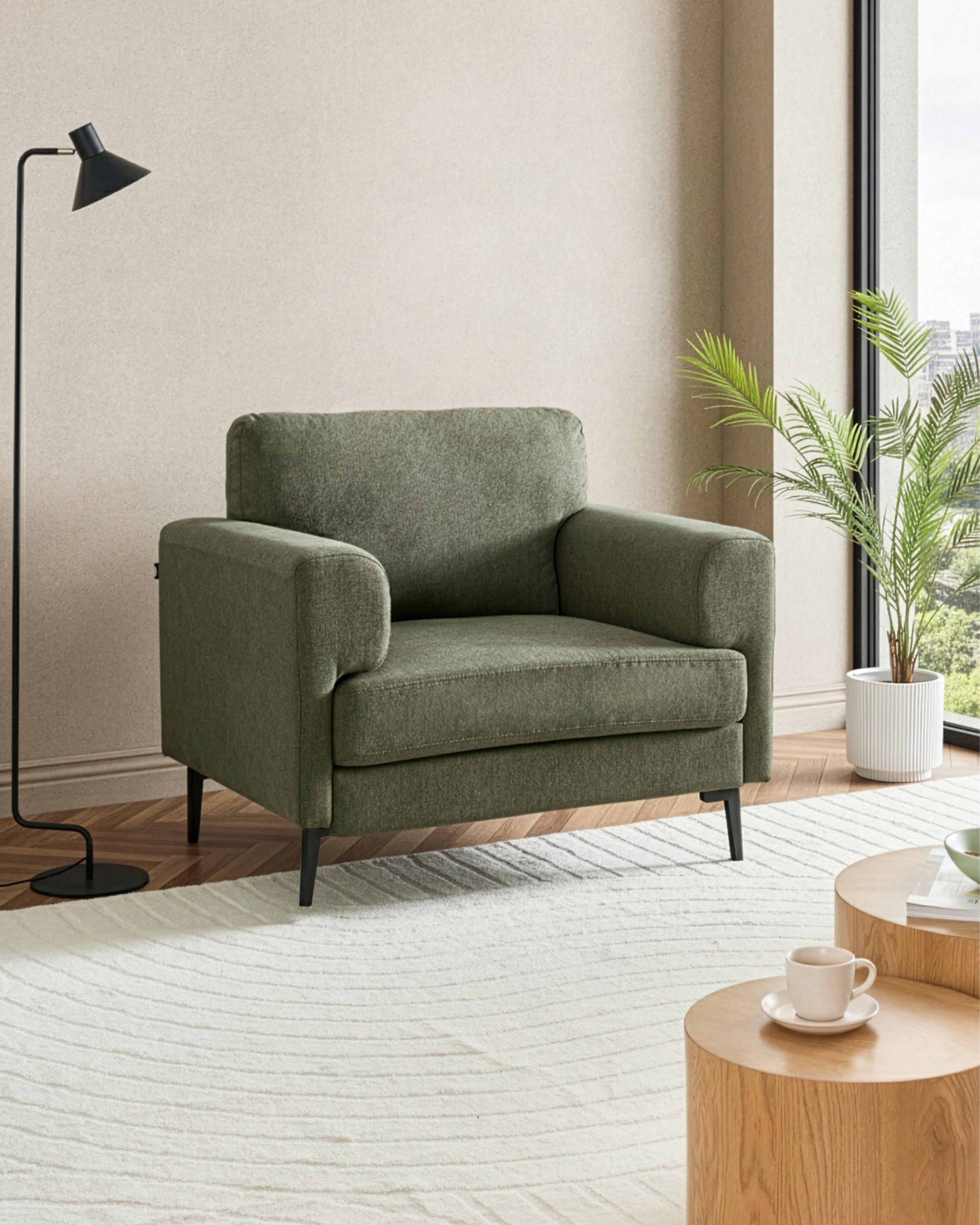 Fauteuil LOUSTO Stof Groen