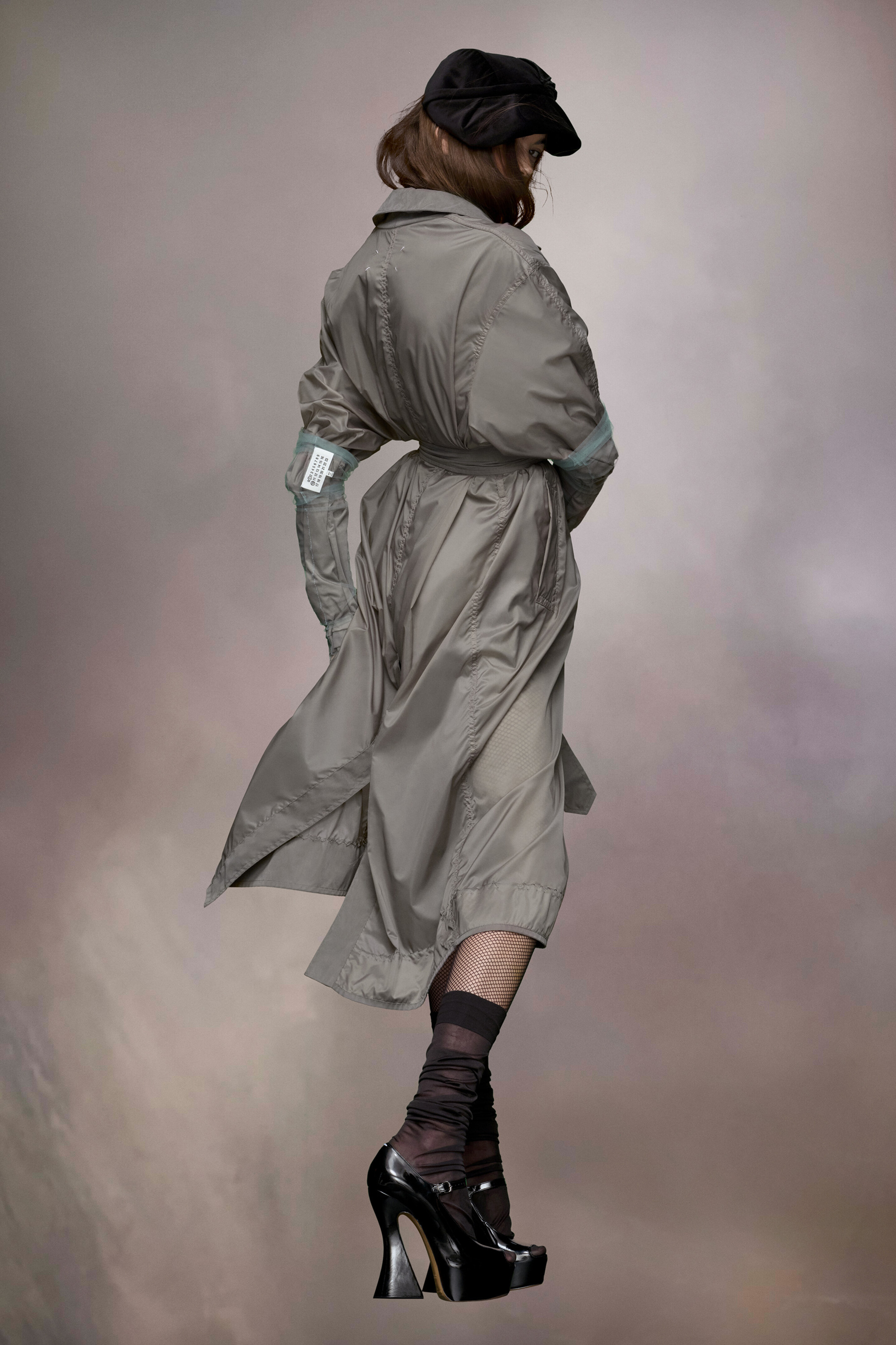 Manteau réversible Décortiqué Gris foncé