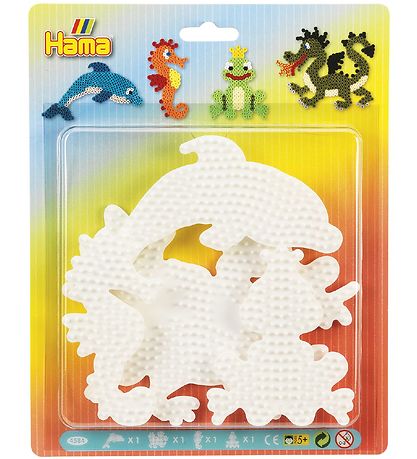 Hama Midi Perleplader - 4 stk - Delfin/S?hest/Fr?/Drage