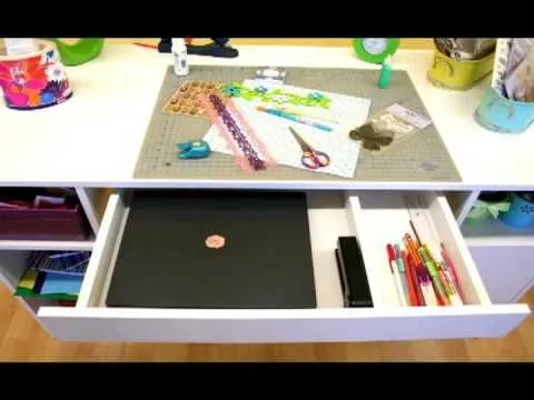 South Shore Table de Travail Crea - Blanc Solide