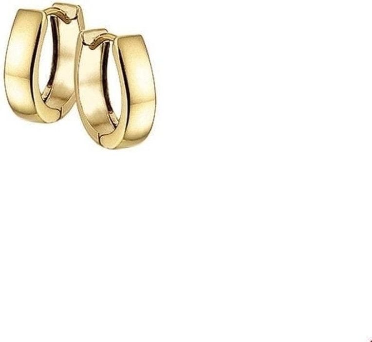 klapoorringen vlak 4,0 mm 14K geelgoud 4017086