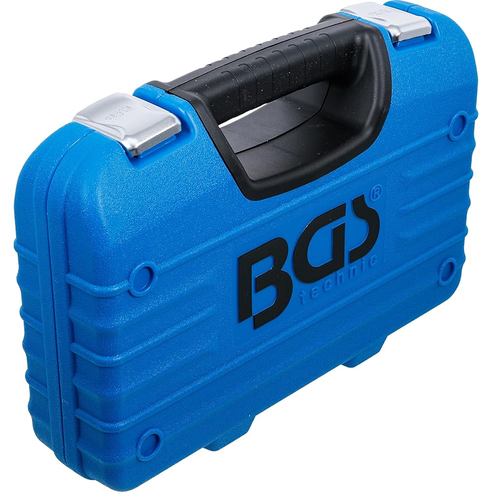 BGS 2181 | Coffret de douilles avec cliquet traversant | Gear Lock | 4,5 à 25 mm | 52 pièces : Bricolage