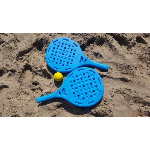 Conjunto de raquete de padel com trava de plástico azul