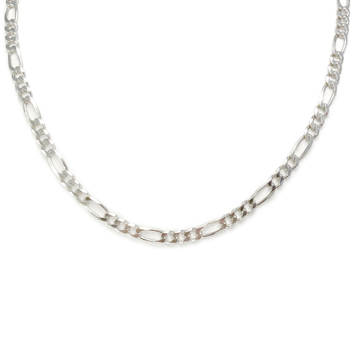 Collier d'occasion argent 925 maille cheval alternée 50,5 cm