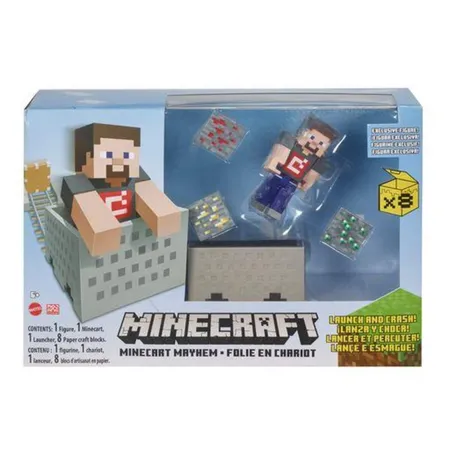 Mattel Minecraft Minecart Mayhem Spielset