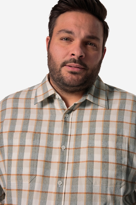 Men+ Karo-Flanellhemd, Langarm, Kentkragen, Modern Fit, bis 8 XL