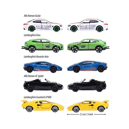 Majorette Dream Cars Italy, 5er Geschenkeset