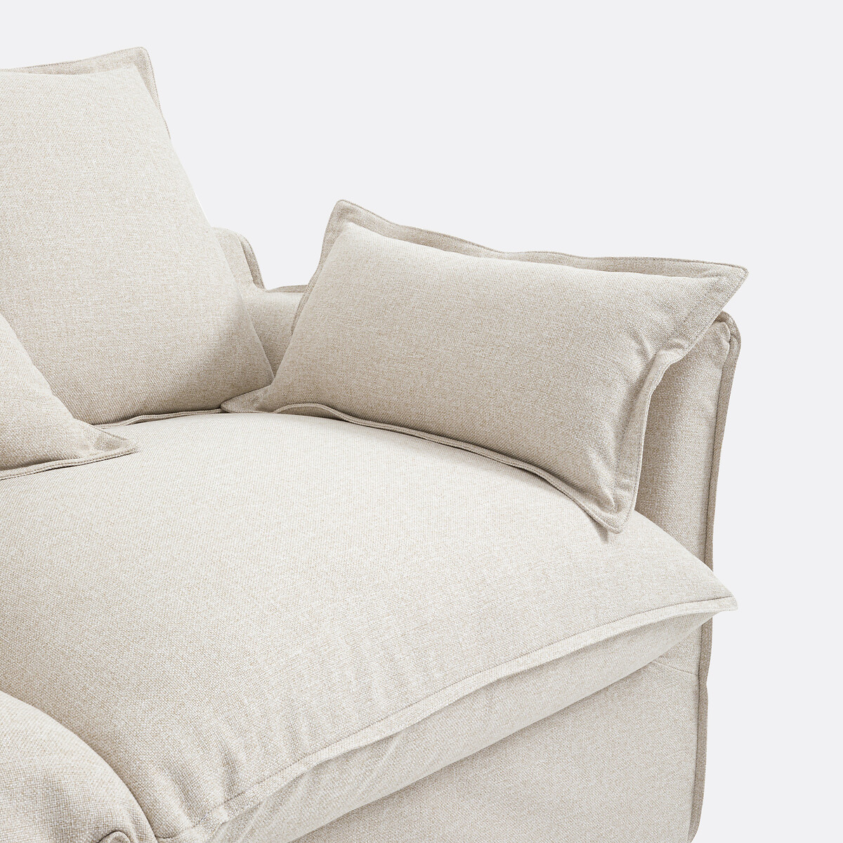 LA REDOUTE INTERIORS<br>Banqueta H14 cm, poliéster, Odna