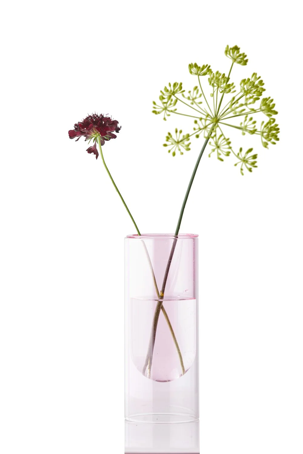 Studio About  Flower Tube vase, Rose - H: 160 mm.