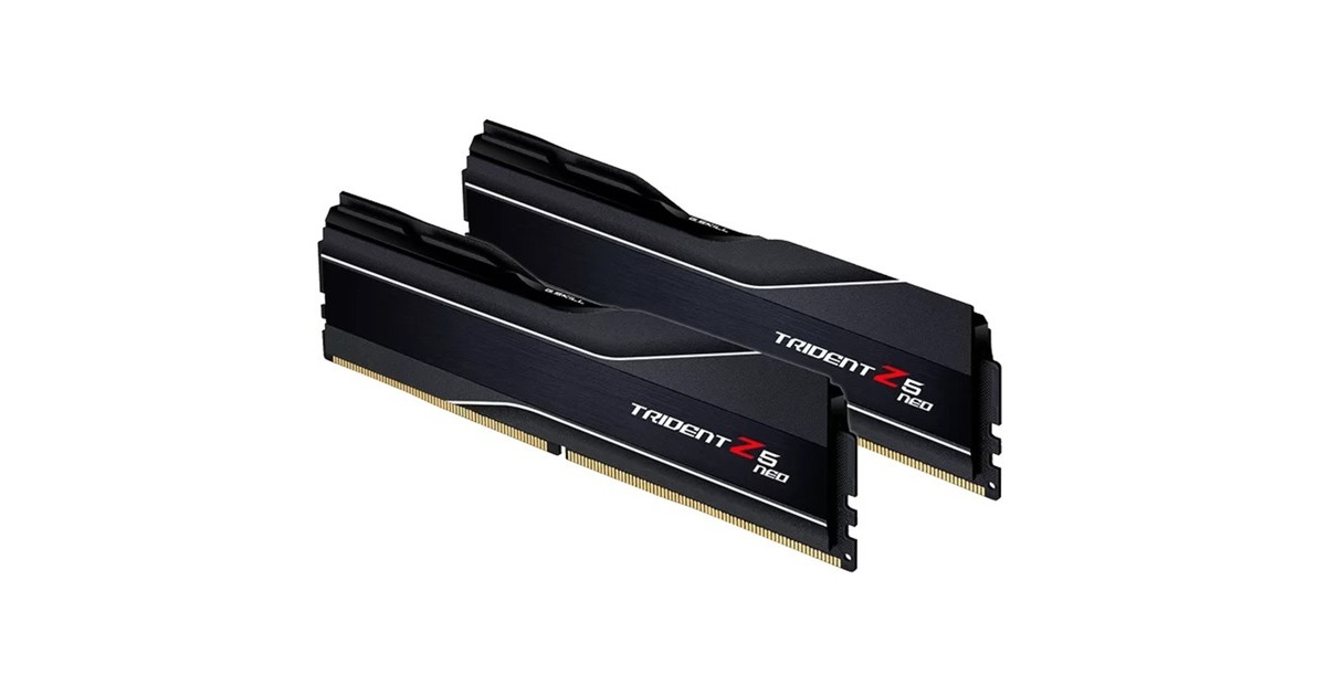 G.Skill64 GB DDR5-6000 Kit werkgeheugen  (Zwart, F5-6000J3238G32GX2-TZ5N, Trident Z5 NEO, AMD EXPO)