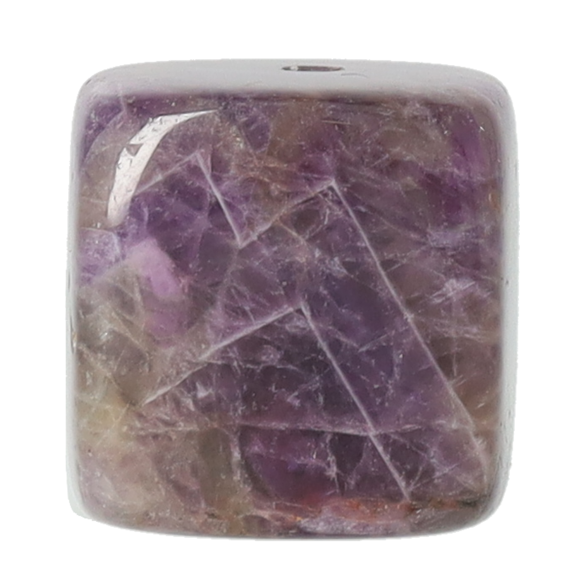 (4er Set) 20x20mm Stein Räucherstäbchen Halter Home Deko Würfel in Amethyst Optik - Lila