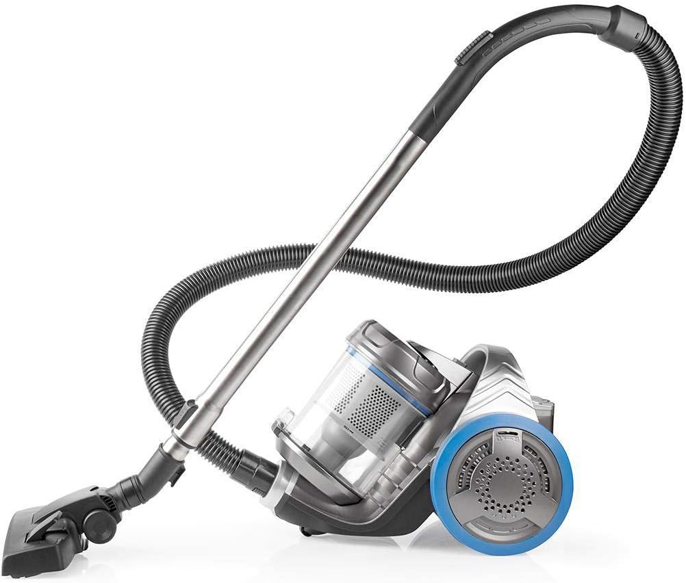 NEDIS Staubsauger ohne Beutel - Beutellos - 700 W - Staubkapazität: 3.5 l - Kombi-Bürste/Parkettbürste - Aktionsradius: 8 m - HEPA Luftfilter - Anthrazit/Blau