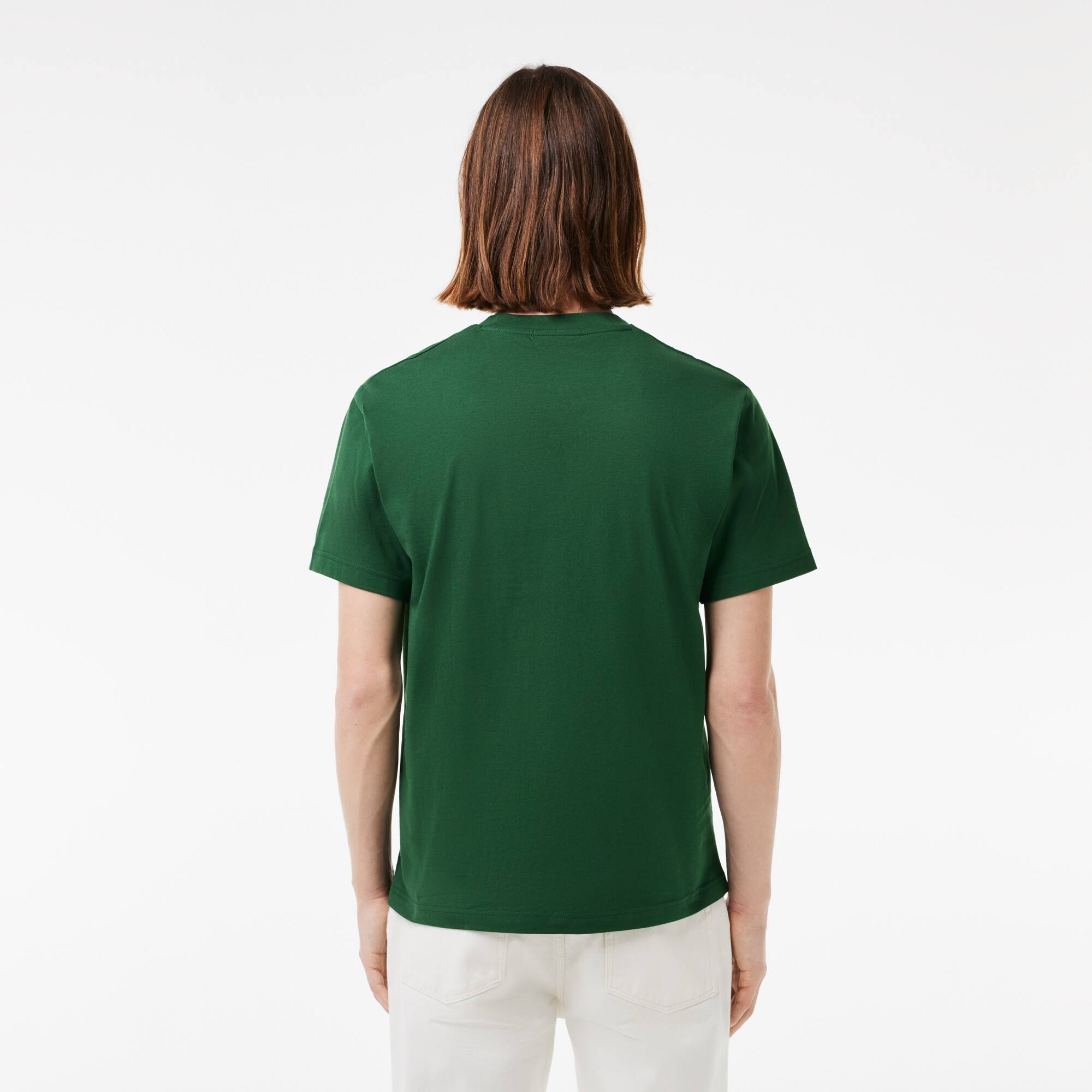 T-shirt classic fit en jersey de coton T-Shirts - Vert - Lacoste - Homme