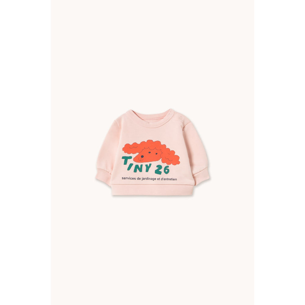 Køb TinyCottons Pastel Pink Red Dog Baby Sweatshirt