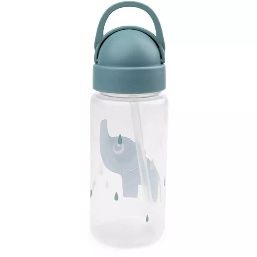 Done by Deer™ Trinkflasche mit Strohhalm Elphee Blau