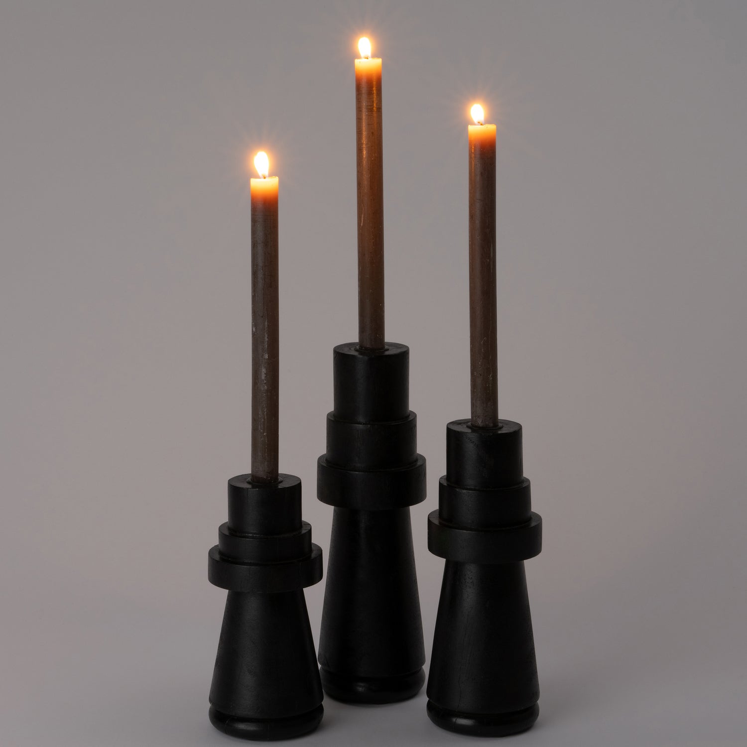 Intratuin kandelaar Vivien zwart D 11 H 25,5 cm