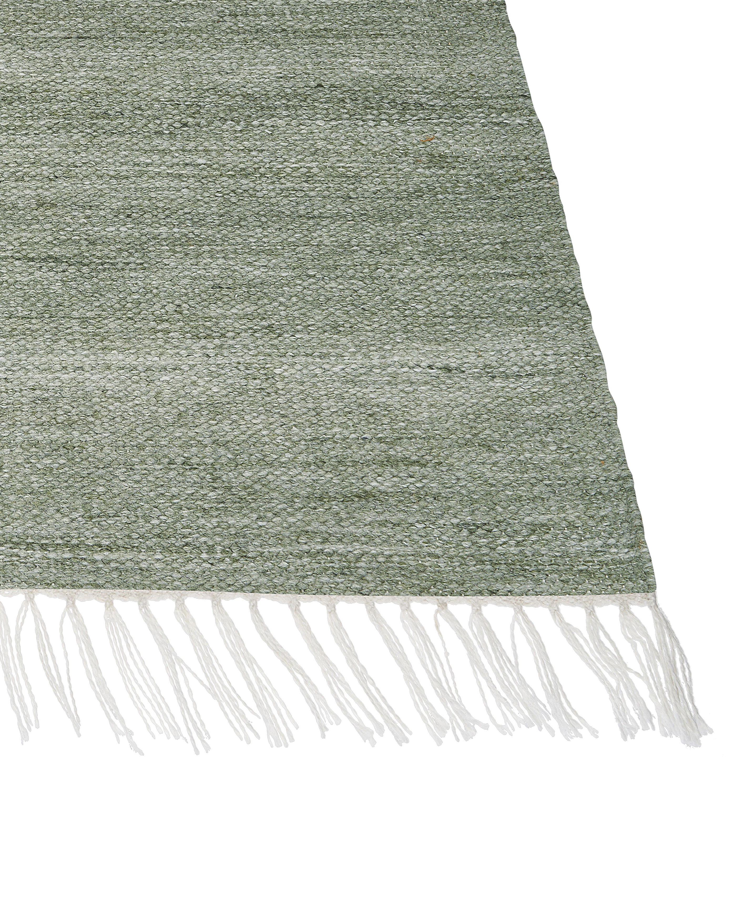 Vloerkleed MALHIA Lichtgroen 80 x 150 cm