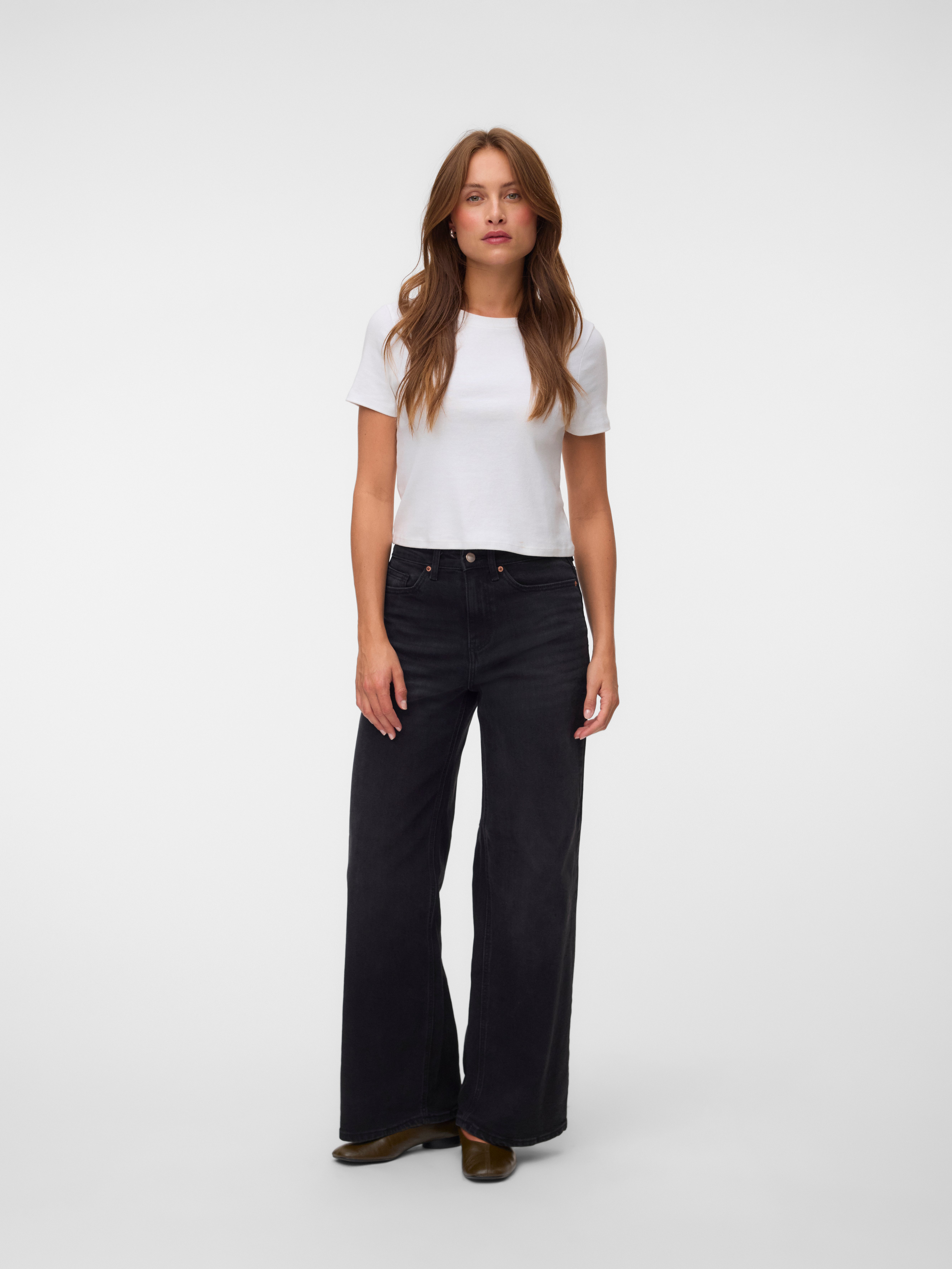 VMOLIVIA High rise Wide leg fit Jeans