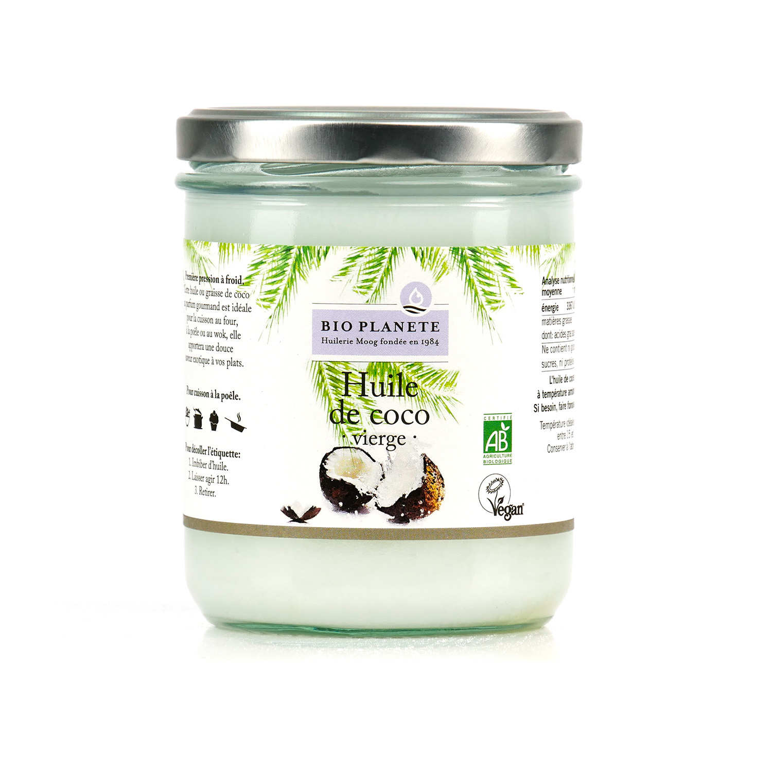 Huile de coco vierge bio et Fair Trade