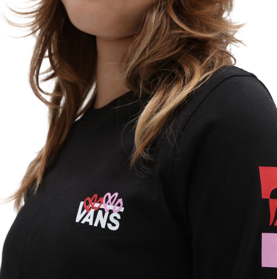 Vans Youth Valentines LS Black