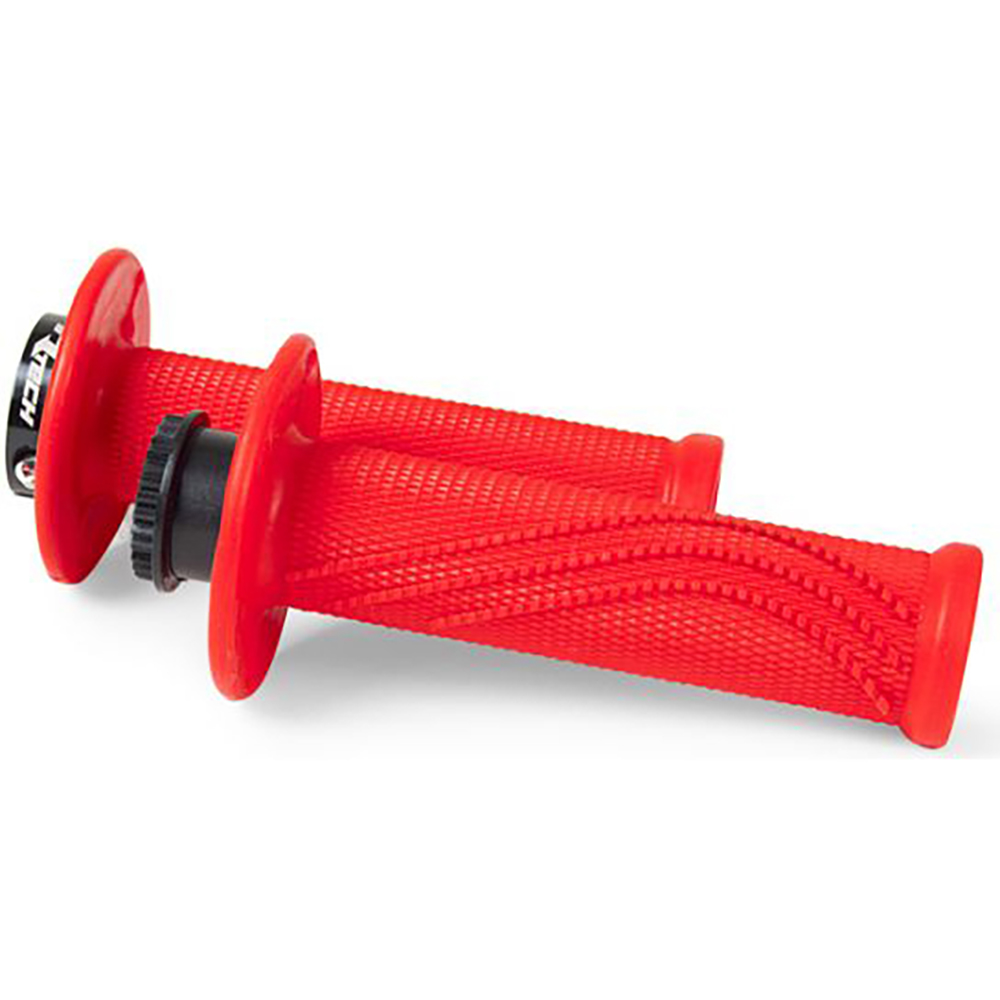 RTECHMX - Poignées R20 Lock-On Wave Rouge fluo