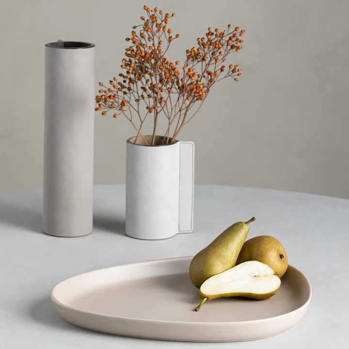 Lind DNA - Curve Stoneware tiefer Teller, 22 x 19 cm, navy blue