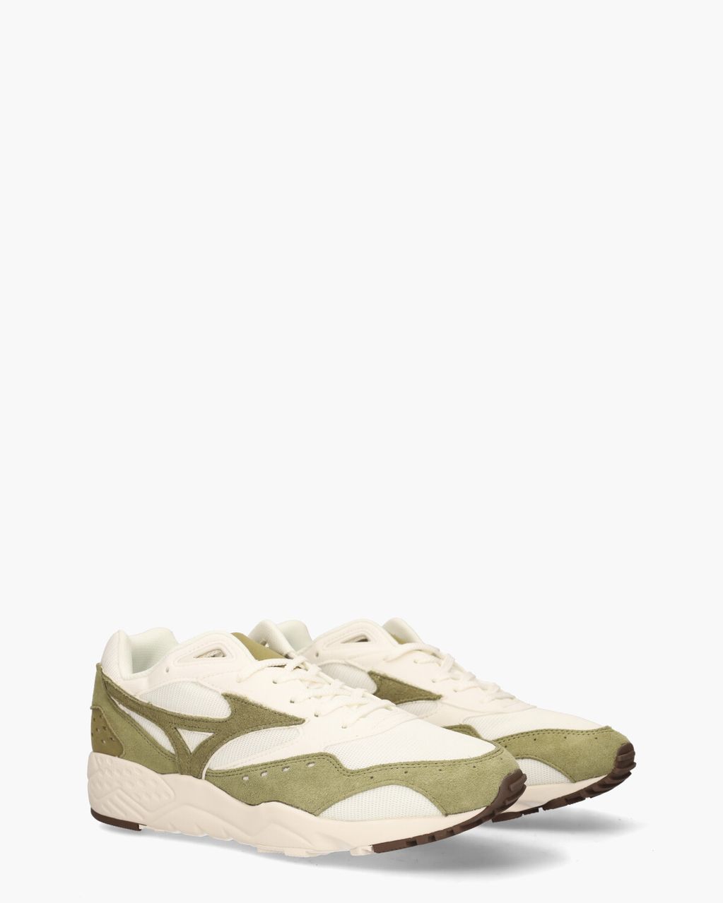 Mizuno Contender Off-White/Groen Herensneakers