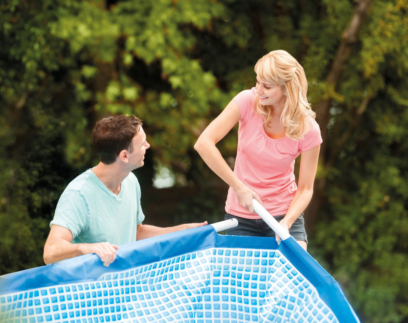Intex Frame Pool - Zwembaden - Blauw - 75x200x300 cm