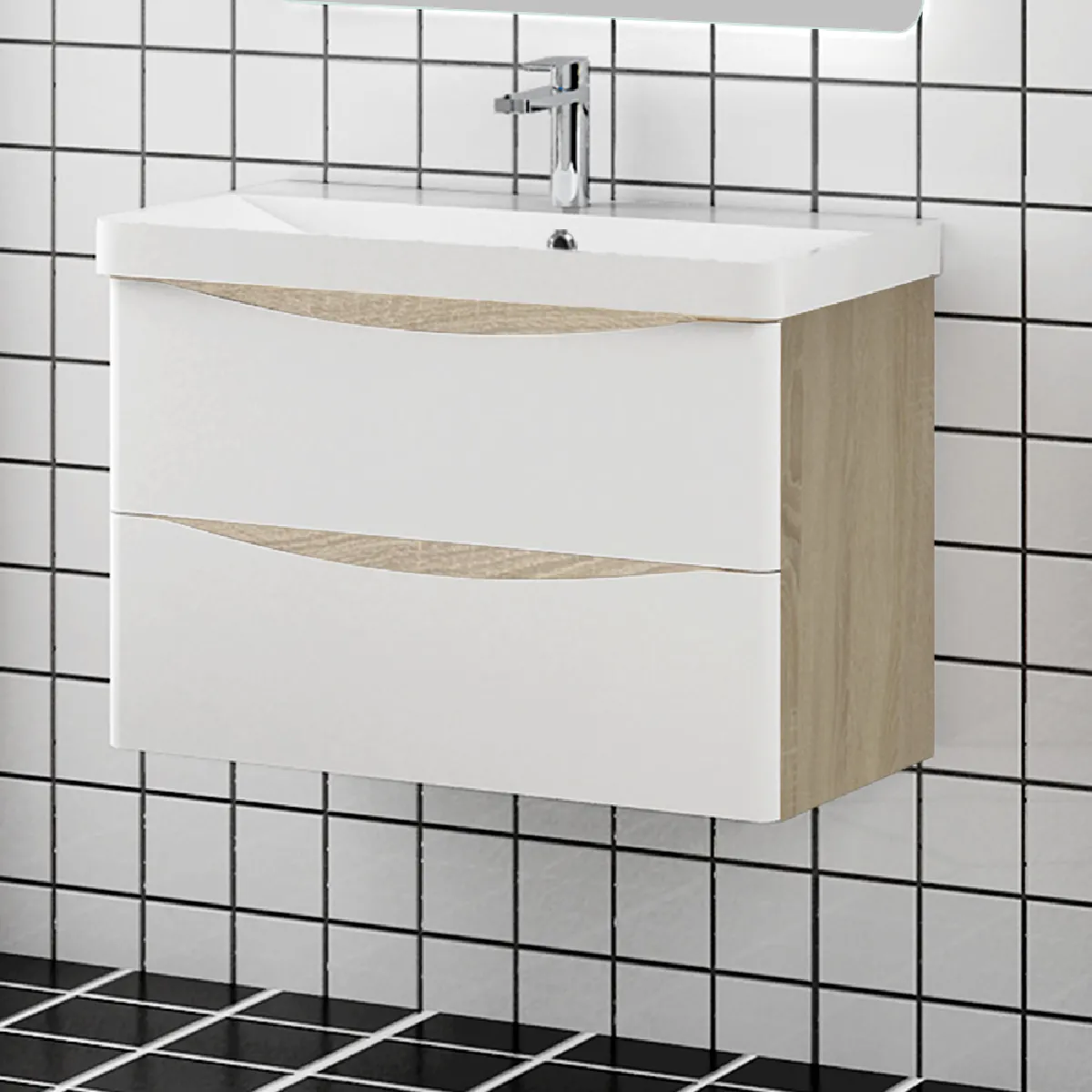 Aica Sanitaire Meuble et Vasque Salle de Bain