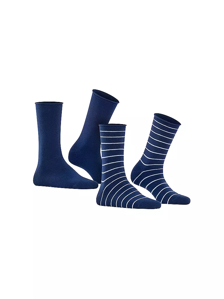 FALKE  Sneakersocken Happy Stripe 2er Pkg royal blue blau