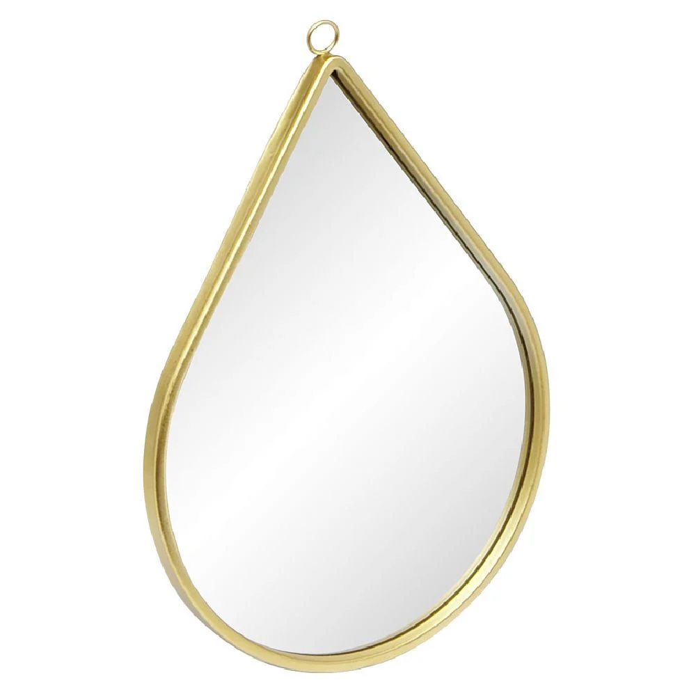 Miroir en métal doré